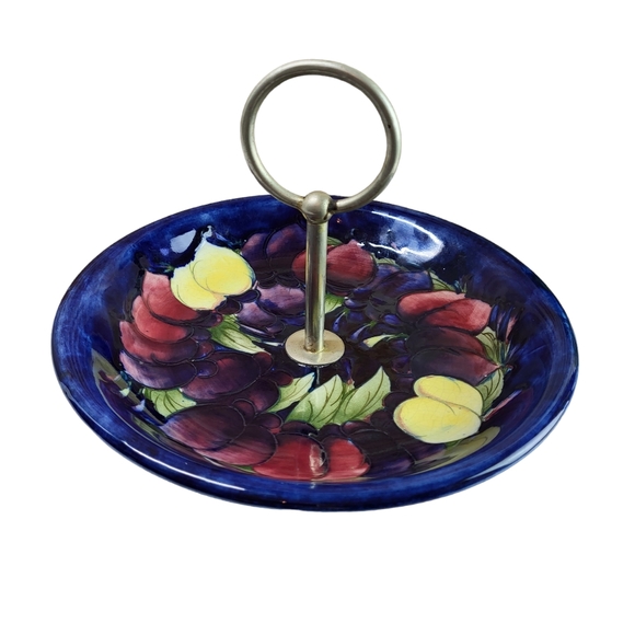 Antique Moorcroft Pottery, Made In England, Serving Dish "Wisteria" - Picture 1 of 10